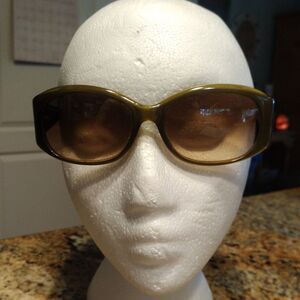 Nicole Miller Women's Versailles 57 17 130 Green Brown Sunglasses Rectangle